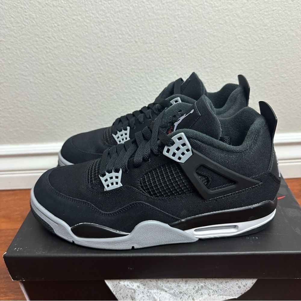 Air Jordan 4 Retro SE Black Canvas Size 10.5 - Picture 5 of 9